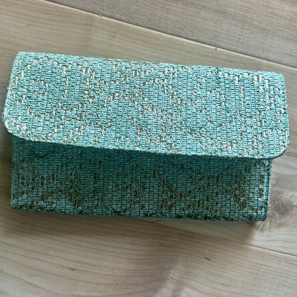 Persaman New York Handbags - Persaman New York Blue and Gold with Shimmering Elegance